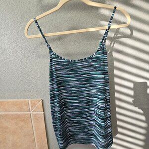 The Limited Navy and Blue Print Camisole - Medium